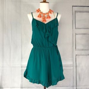 Xhilaration turquoise romper size medium